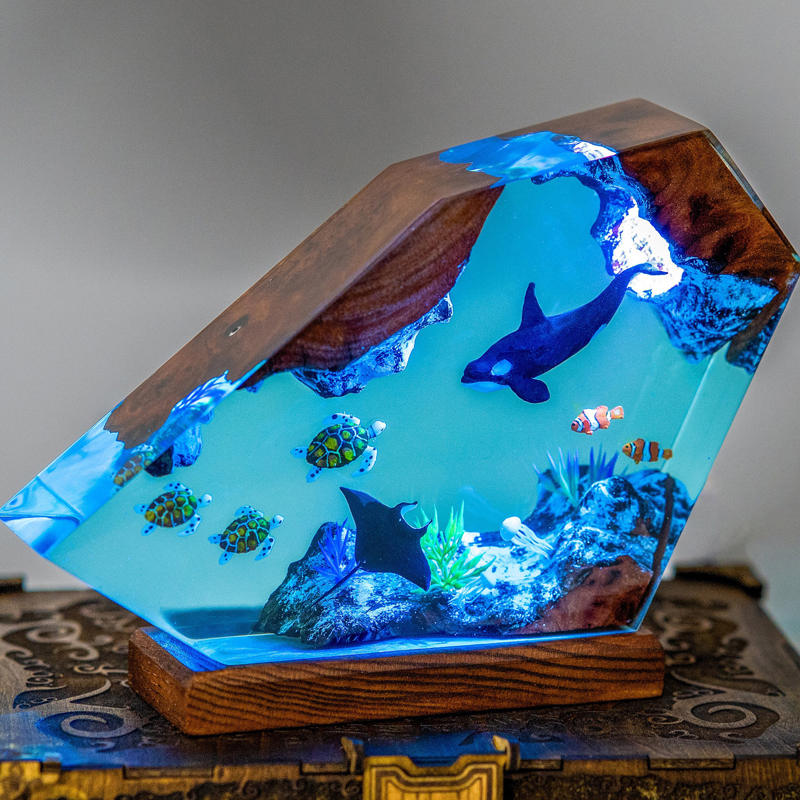 Lighting World Decor - Seabed World Organism Resin Table Light