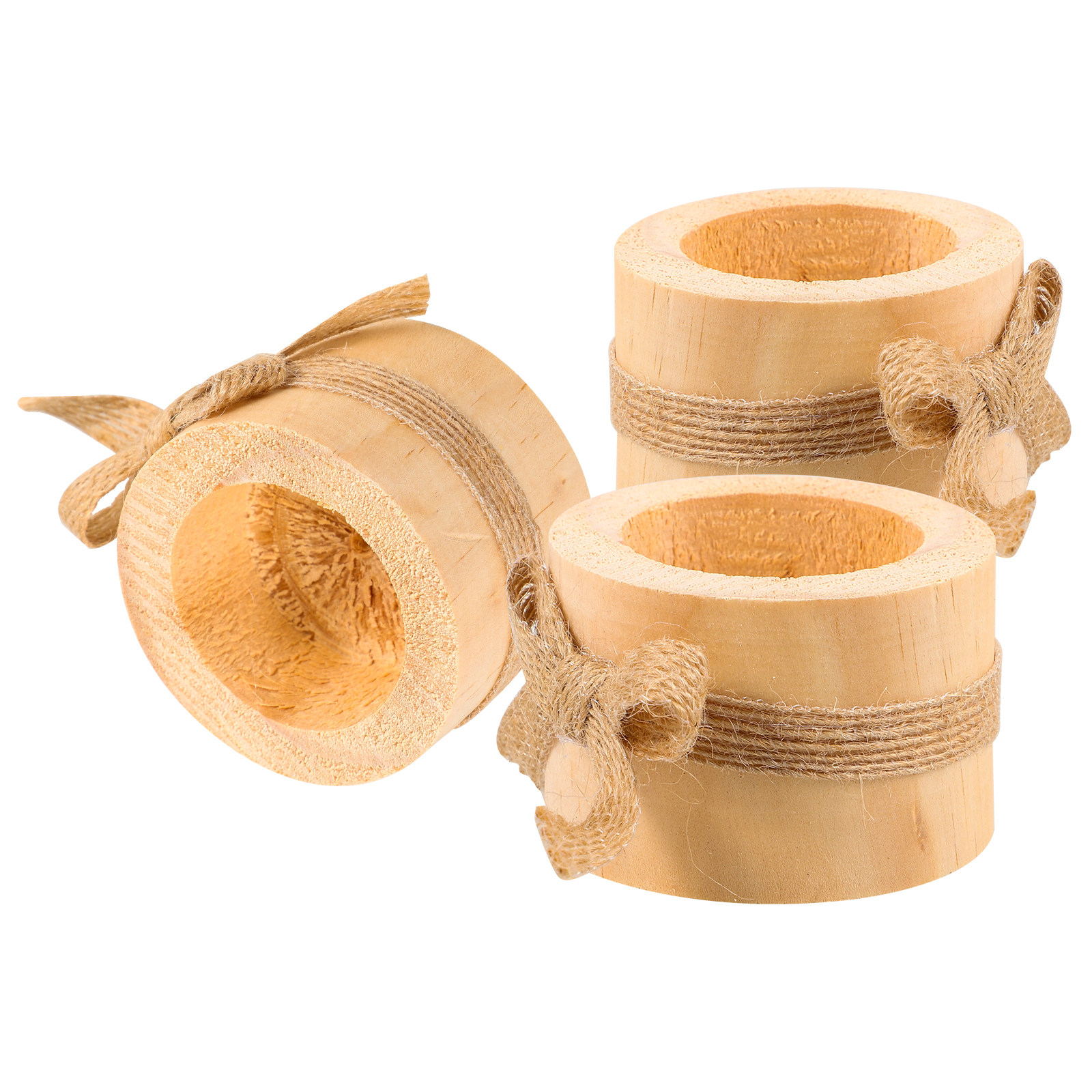 Lighting Design Decor - 3Pcs Premium Pine Candlestick Holder European