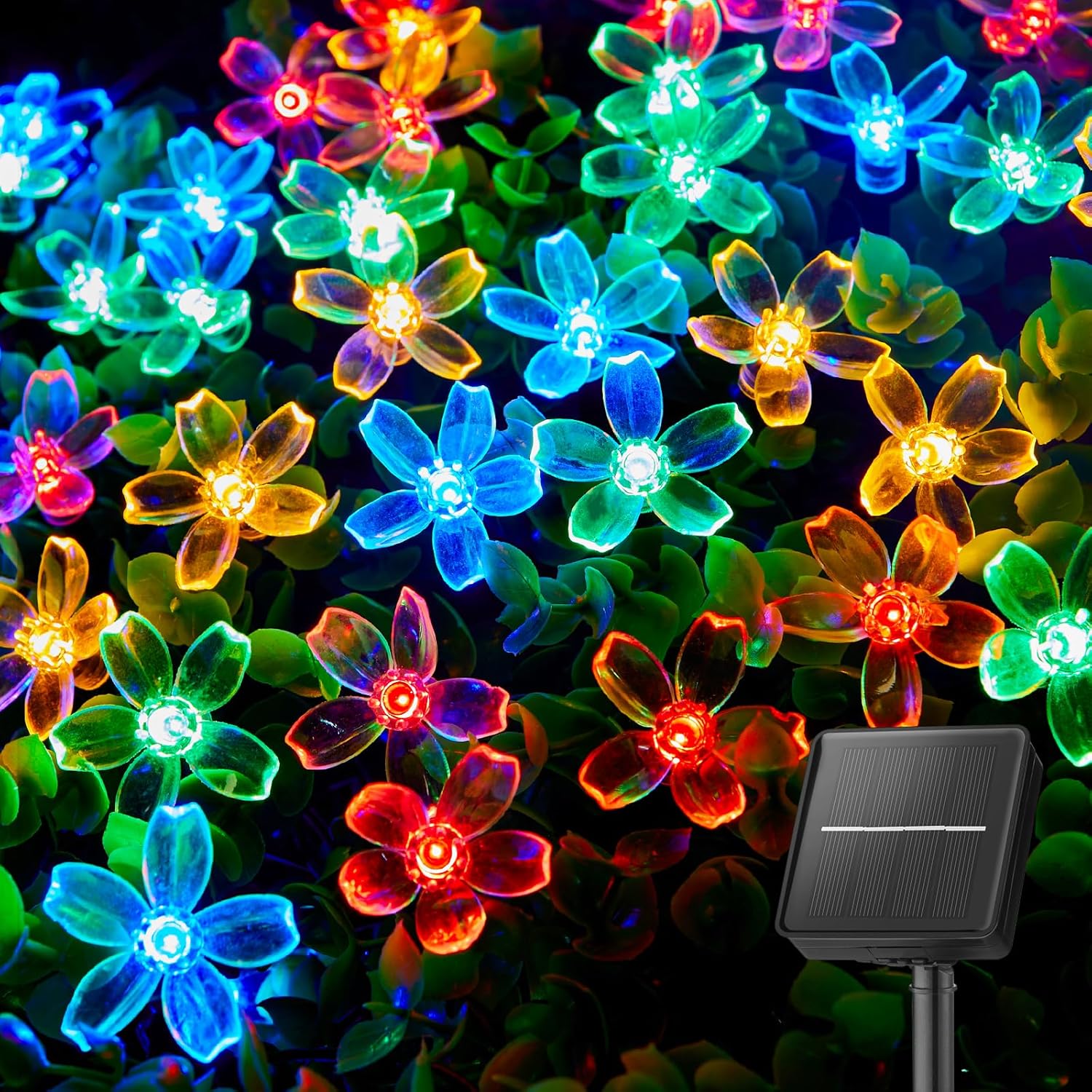 Lighting Decoration Wedding - 60 LED Flower Solar String Lights