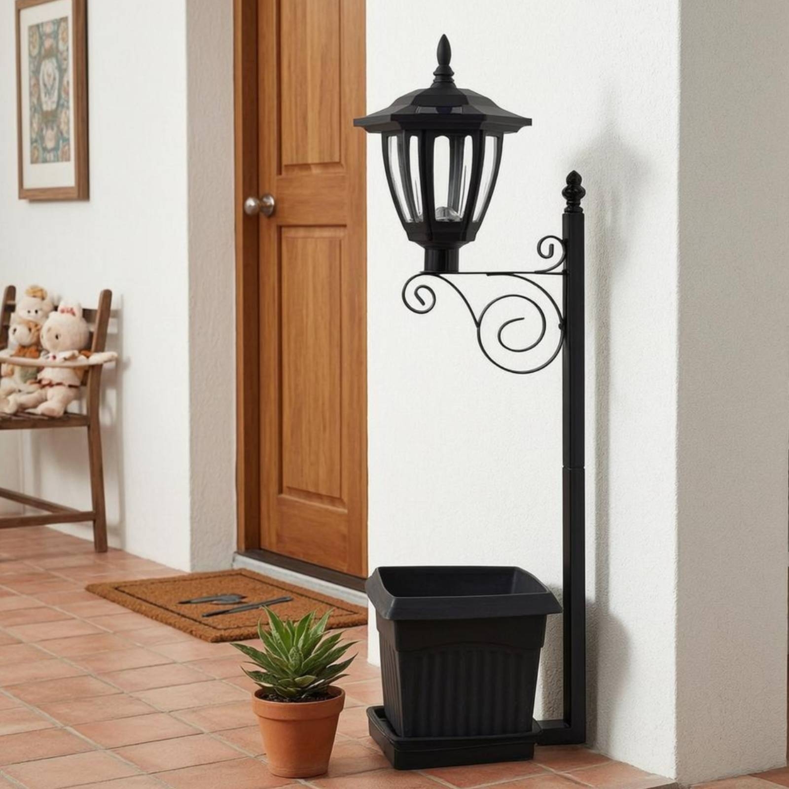Solar Flower Pot Light Wrought - Lighting Design Decor 评论和价格