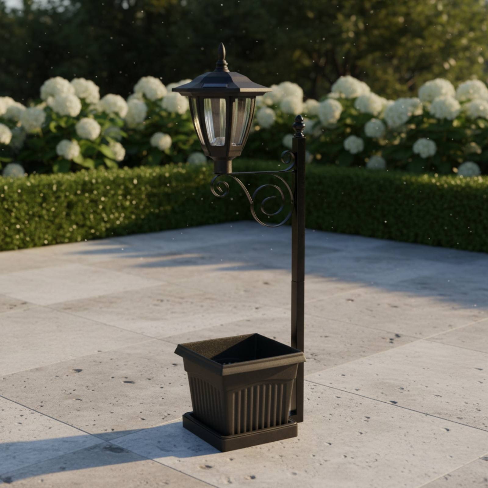 Solar Flower Pot Light Wrought - Lighting Design Decor 评论和价格