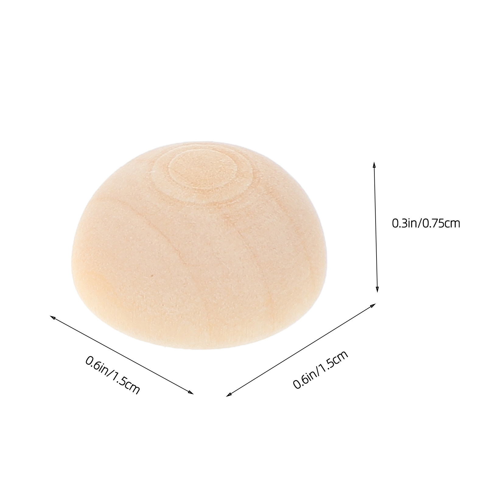 100Pcs Half Wooden Balls Unfin - Lighting Decor Photos 评论和价格