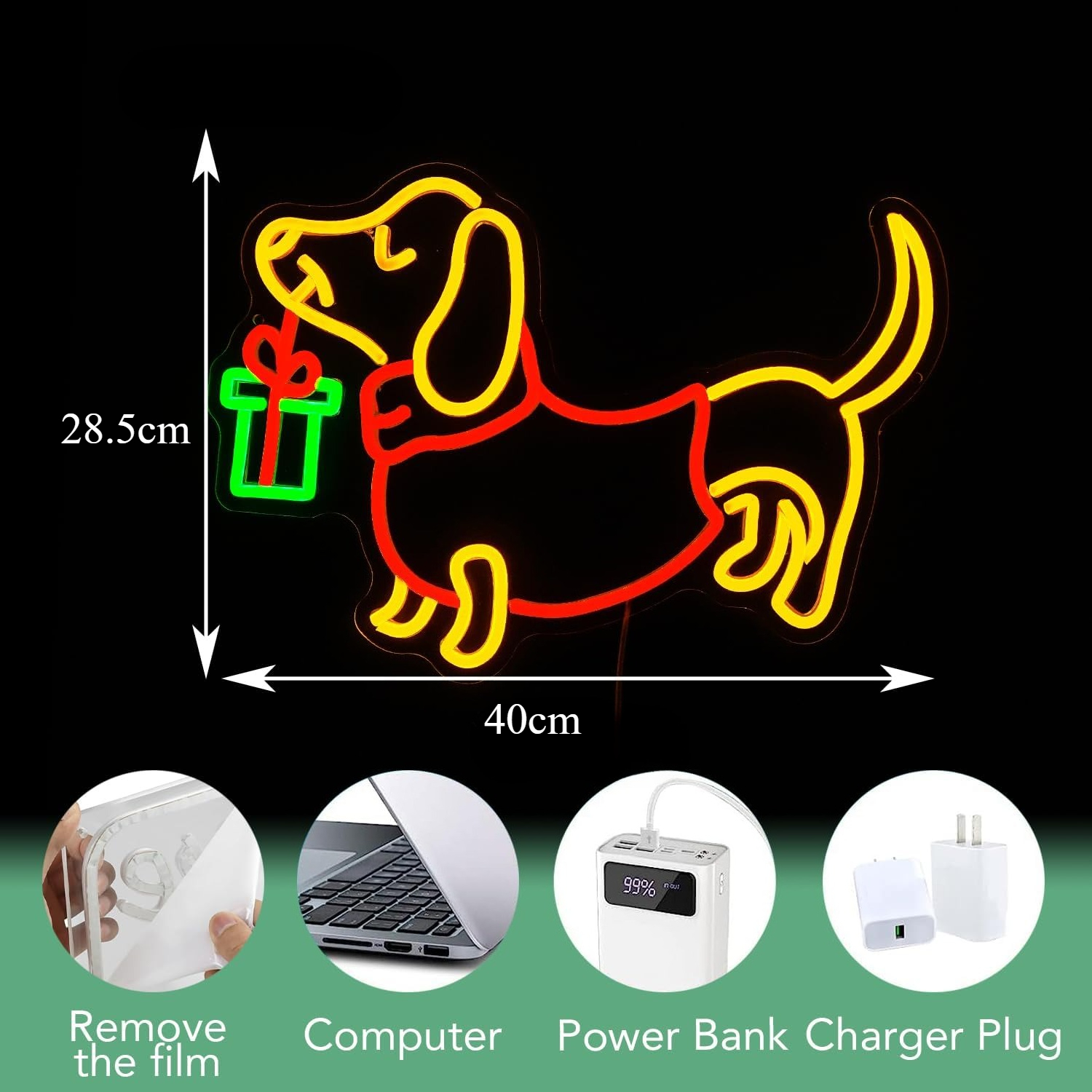 USB Dimmable Dachshund Neon Si - Bedroom Lighting Decor Ideas 评论和价格