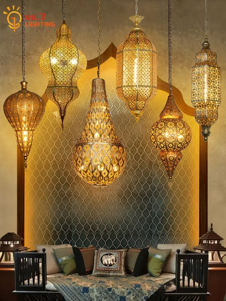 Southeast Asia Moroccan Retro  - Lighting Metal Wall Decor 评论和价格