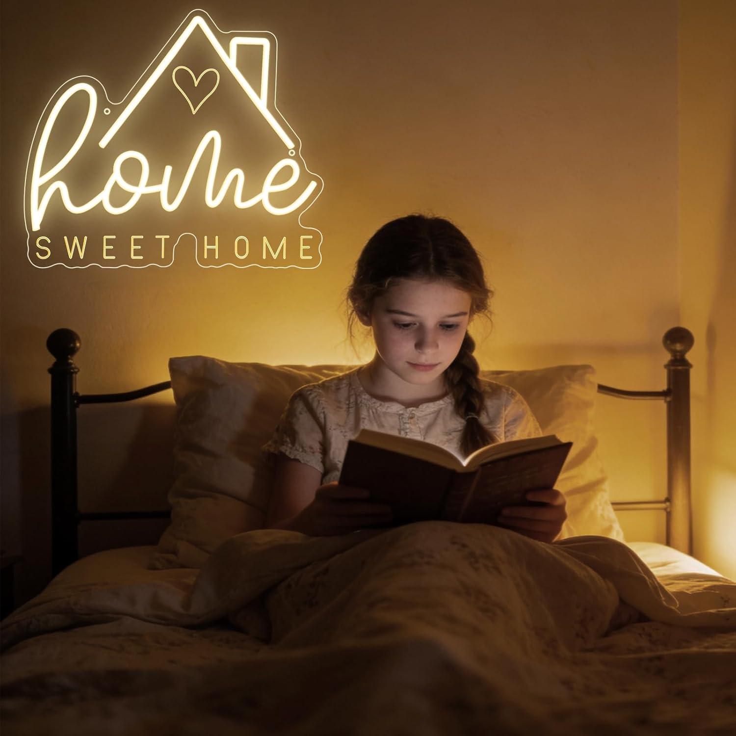 Sweet Home Neon Sign USB Dimma - Lighting Decor For House 评论和价格