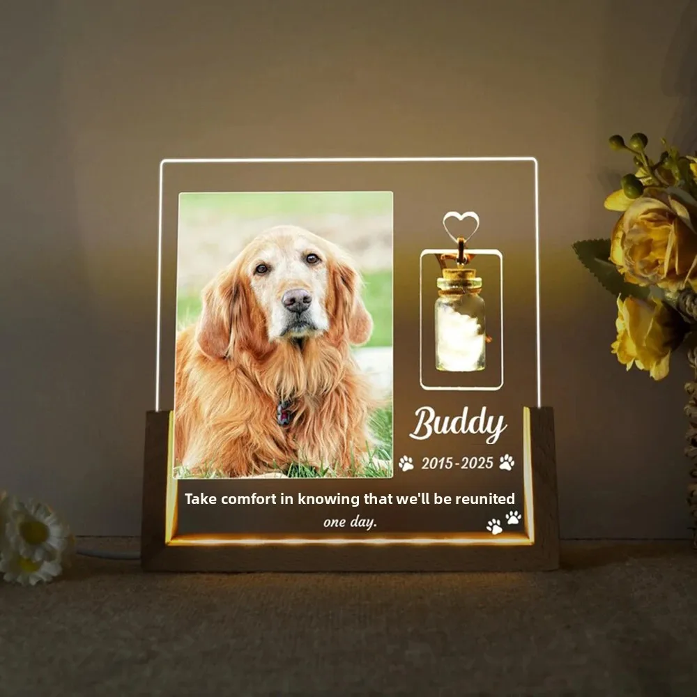 Custom Pet Memorial Night Ligh - Lighting Decor Photos 评论和价格