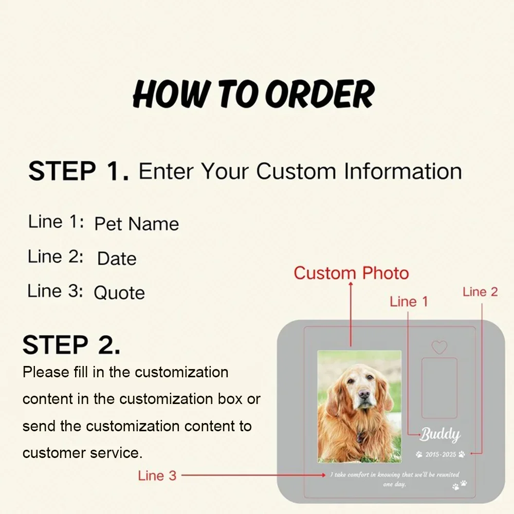 Custom Pet Memorial Night Ligh - Lighting Decor Photos 评论和价格