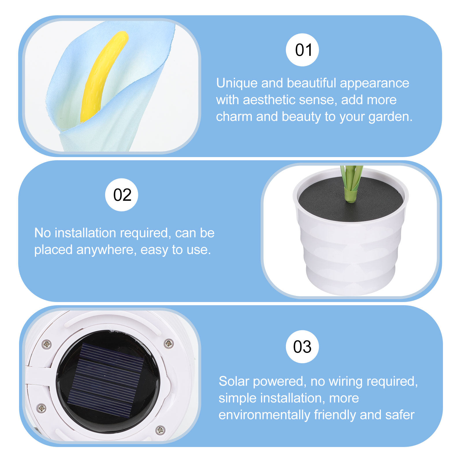 Solar Flower Light in Elegant  - Lighting Design Decor 评论和价格