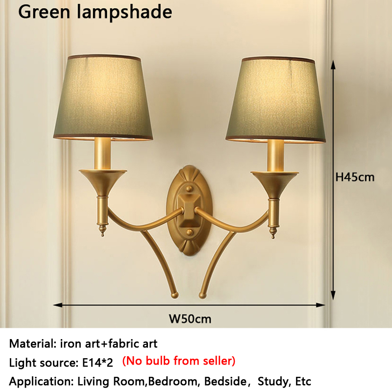 American Double Headed Wall La - Lighting Metal Wall Decor 评论和价格