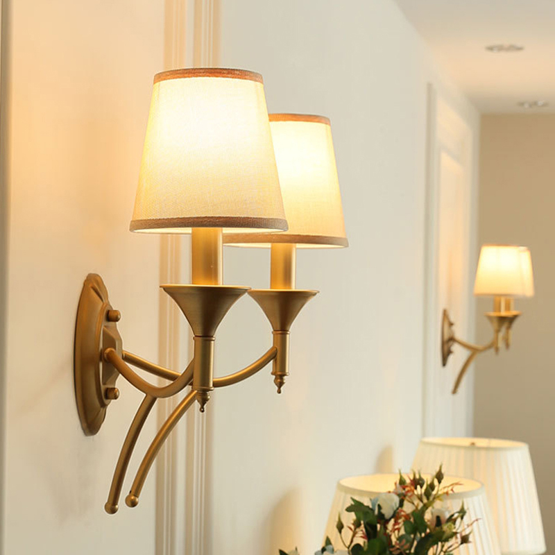 American Double Headed Wall La - Lighting Metal Wall Decor 评论和价格