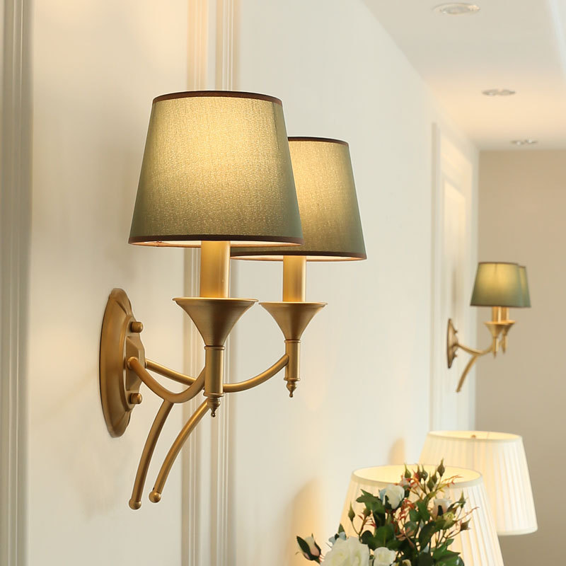 American Double Headed Wall La - Lighting Metal Wall Decor 评论和价格