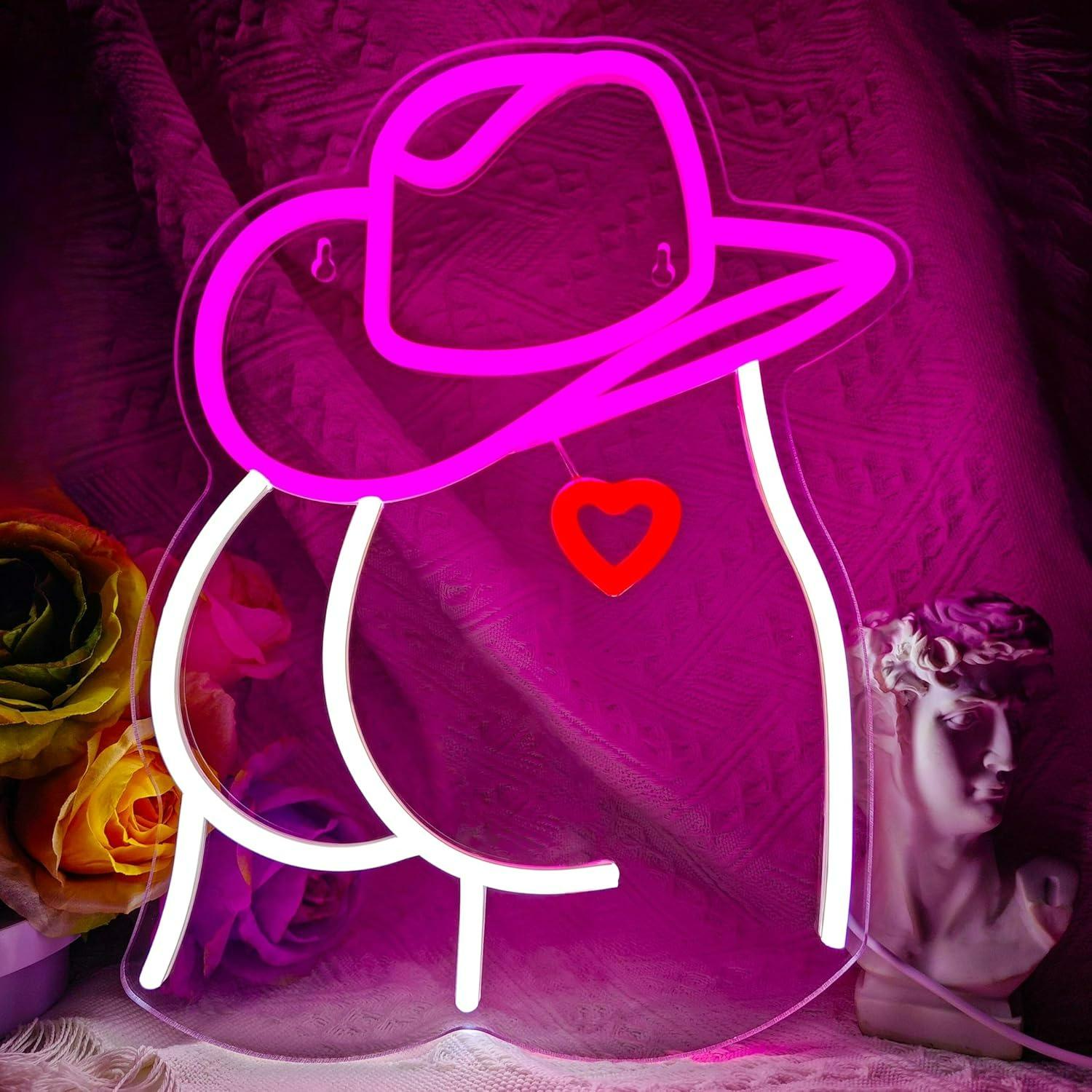 Cowgirl Neon Sign Dimmable LED - Lighting Decoration Wedding 评论和价格