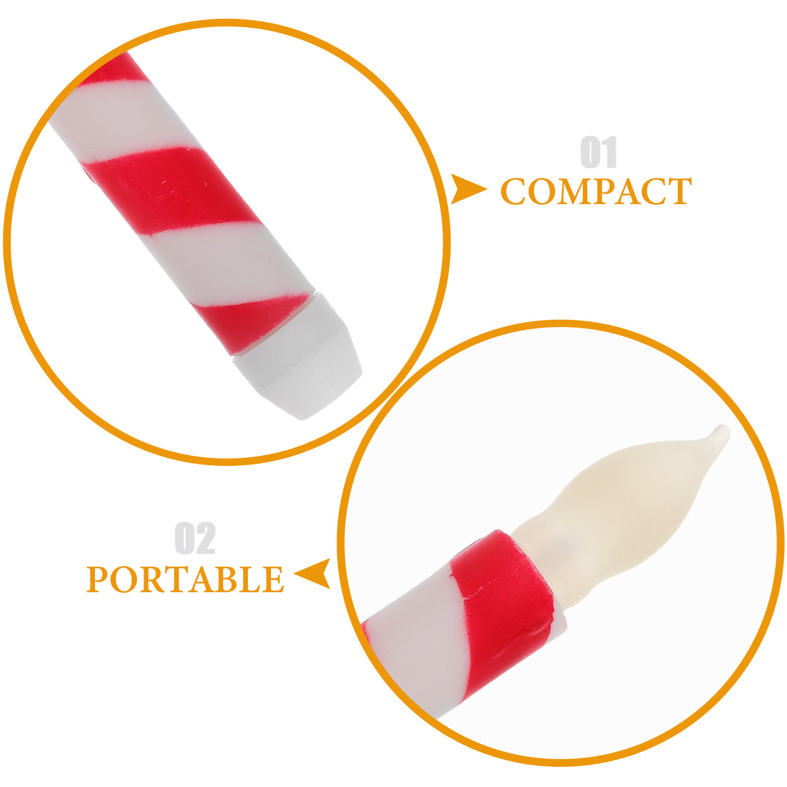 6Pcs LED Taper Candles Flamele - Lighting Design Decor 评论和价格