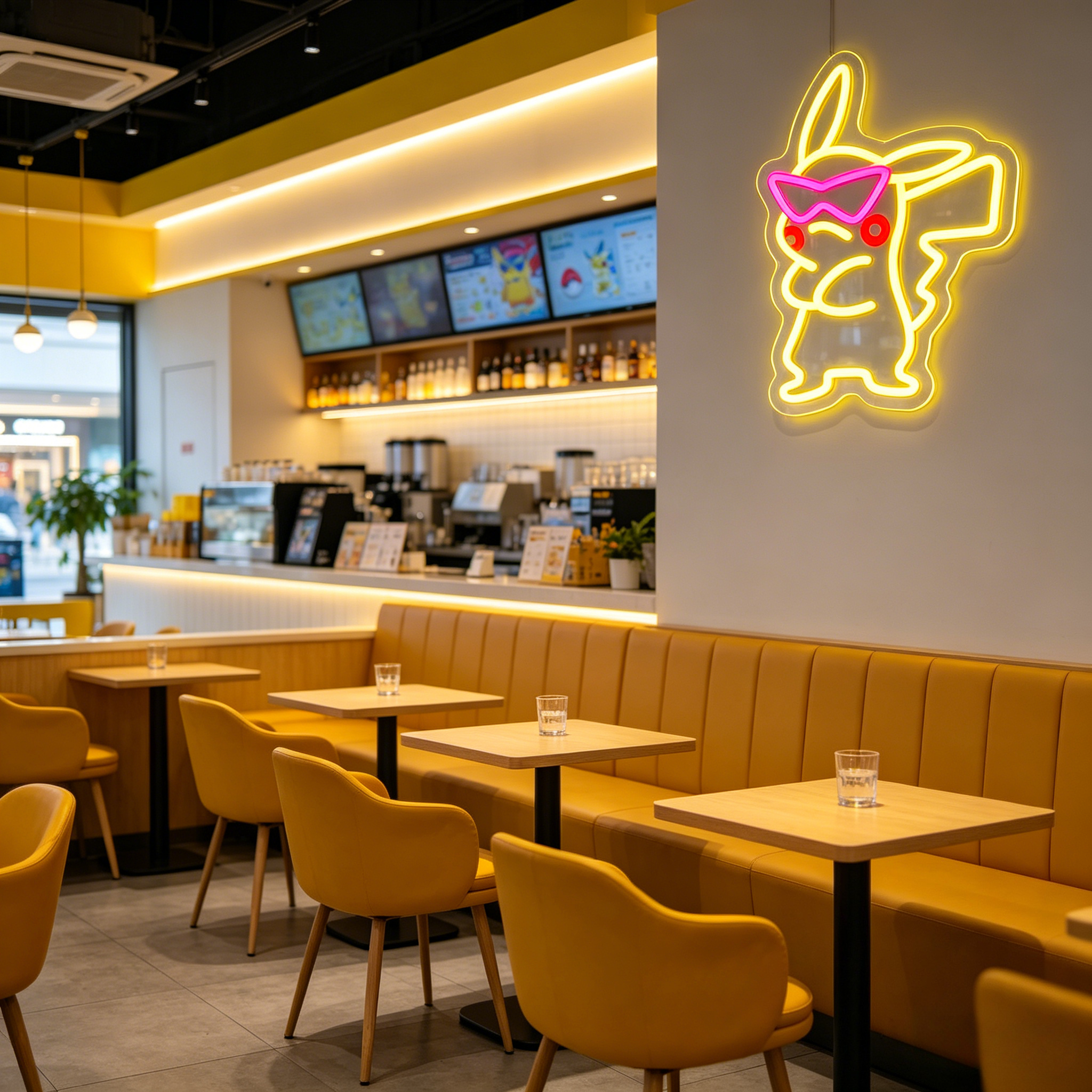 Anime Pink Sunglasses Pikachu  - Bedroom Lighting Decor Ideas 评论和价格