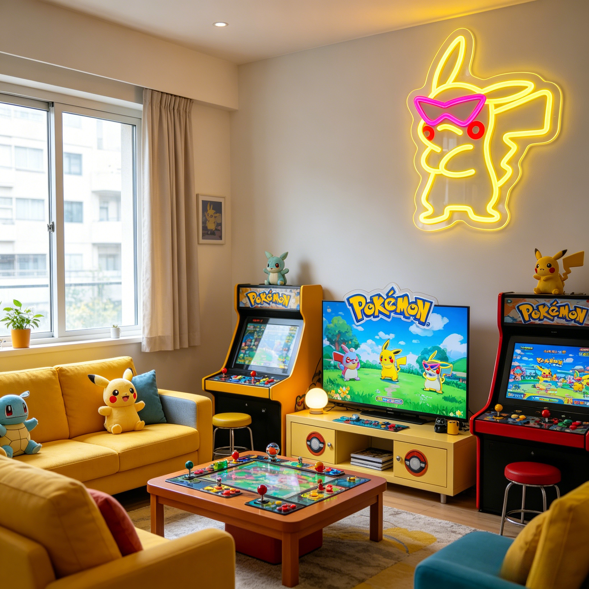 Anime Pink Sunglasses Pikachu  - Bedroom Lighting Decor Ideas 评论和价格