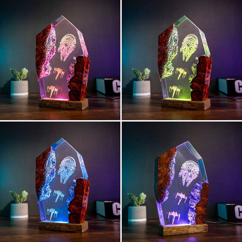 Table Resin Lamp Universe War  - Lighting Decoration Wedding 评论和价格