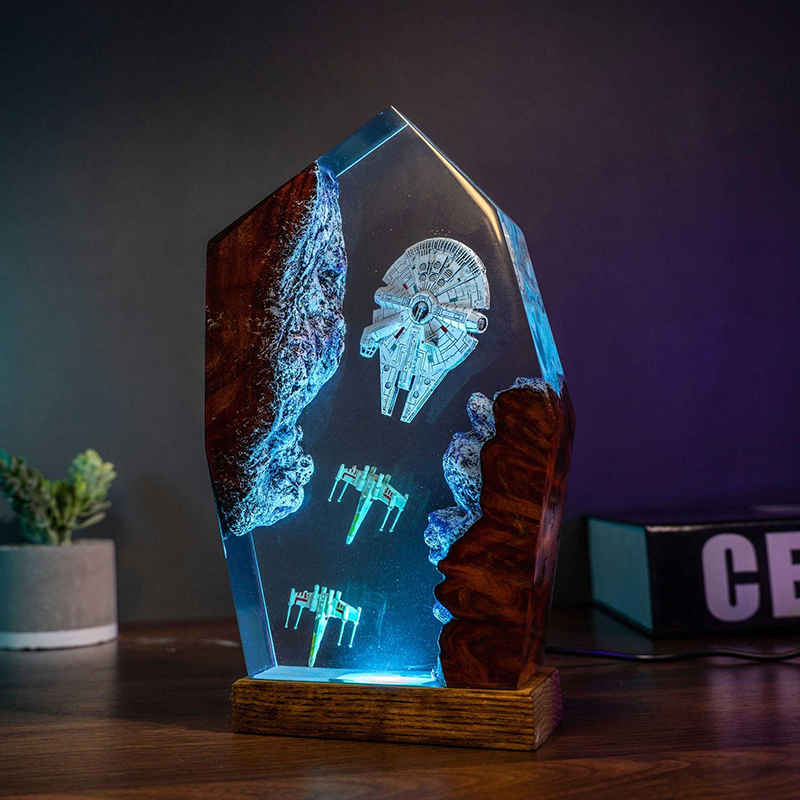Table Resin Lamp Universe War  - Lighting Decoration Wedding 评论和价格