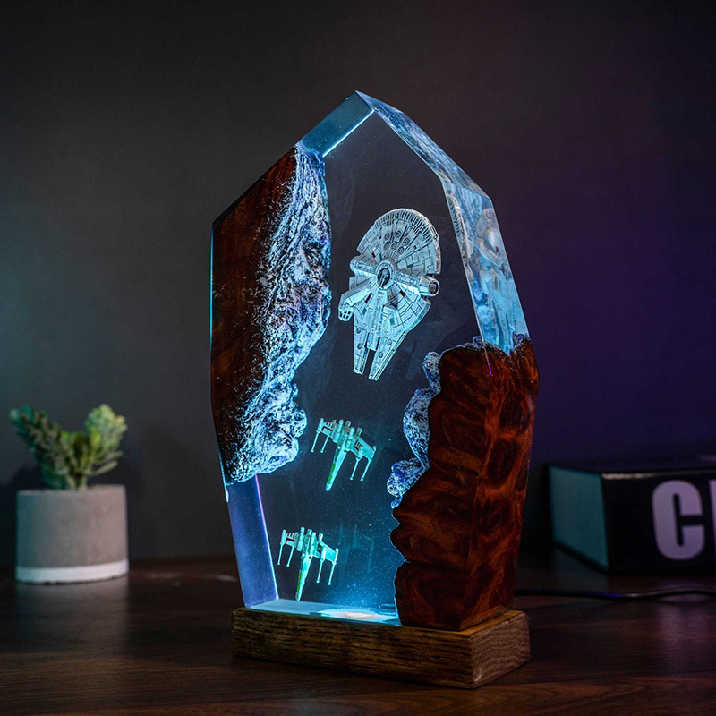 Table Resin Lamp Universe War  - Lighting Decoration Wedding 评论和价格