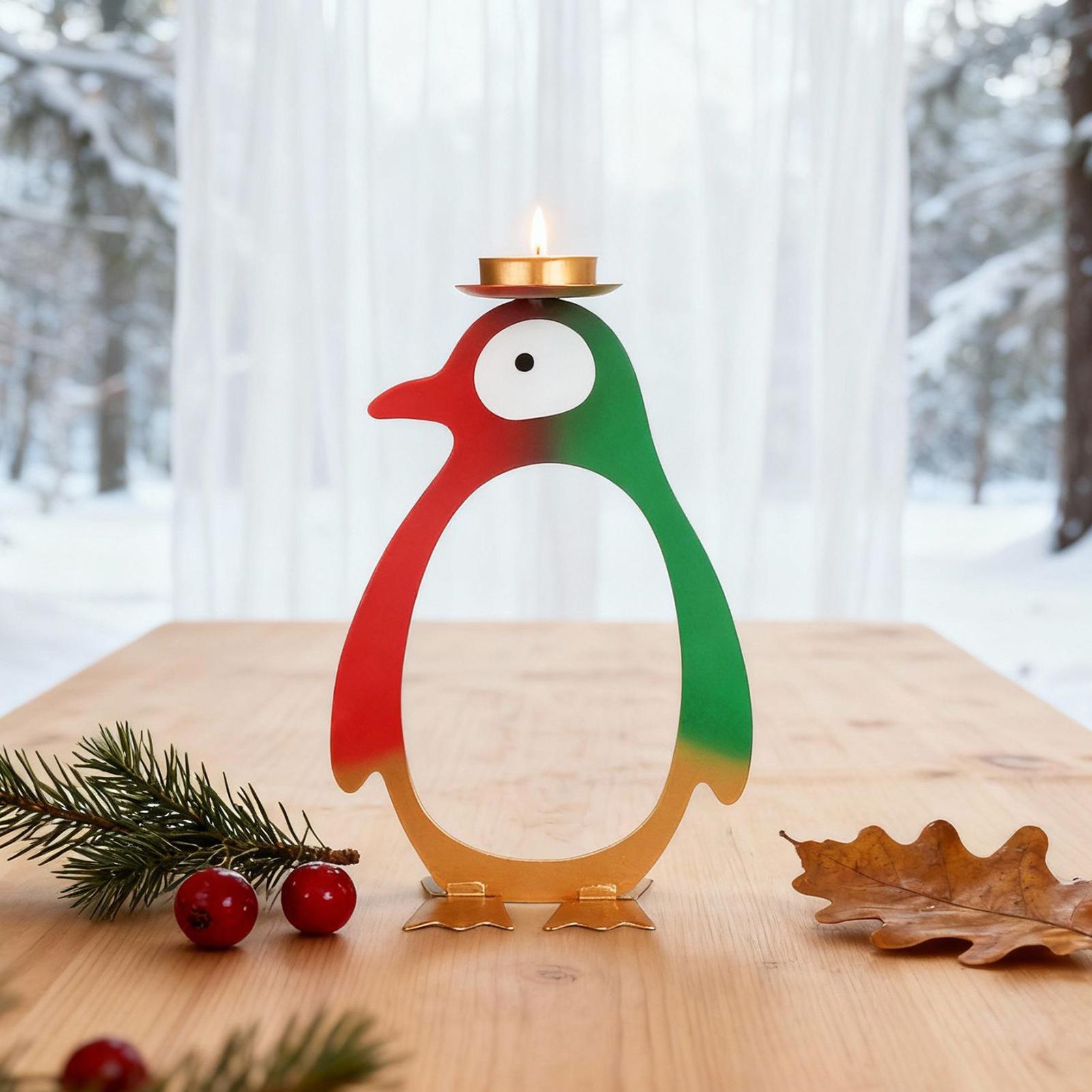 Tea Light Candle Holder Pengui - Lighting Design Decor 评论和价格
