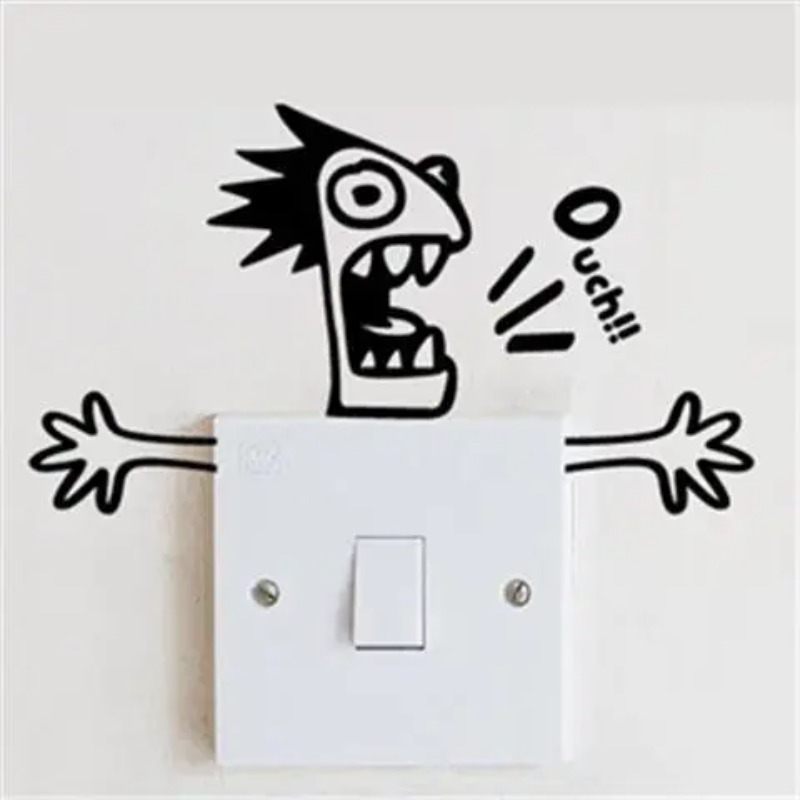 Funny Shock Monster Metal Swit - Lighting Metal Wall Decor 评论和价格