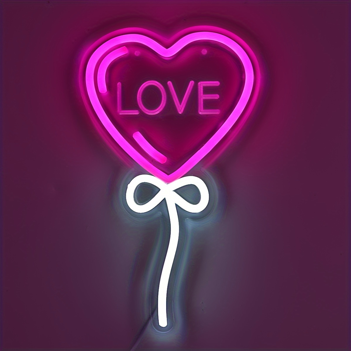 LOVE Heart Balloon Shape Pink  - Bedroom Lighting Decor Ideas 评论和价格
