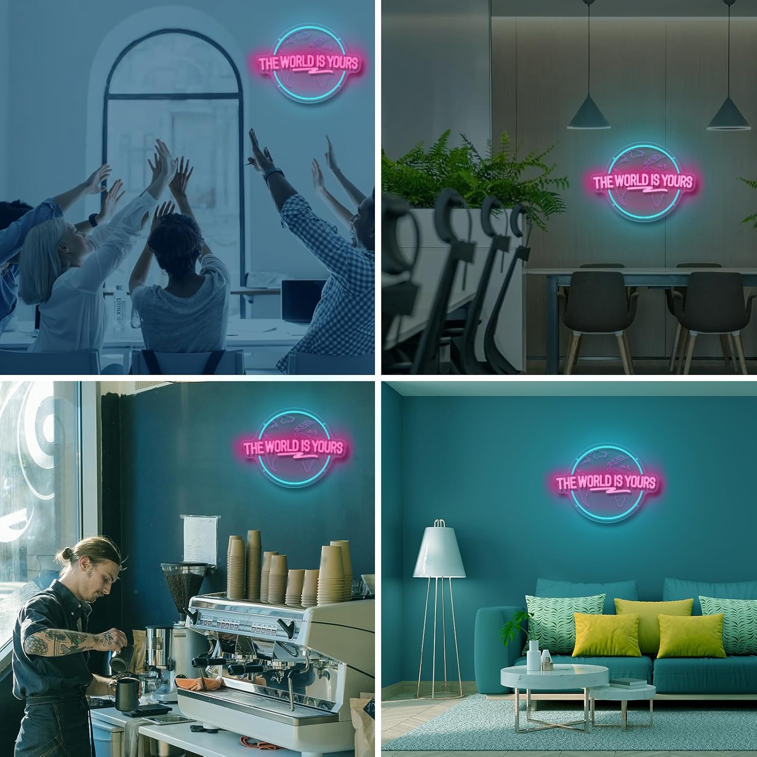 The World Is Yours Neon Sign C - Lighting World Decor 评论和价格