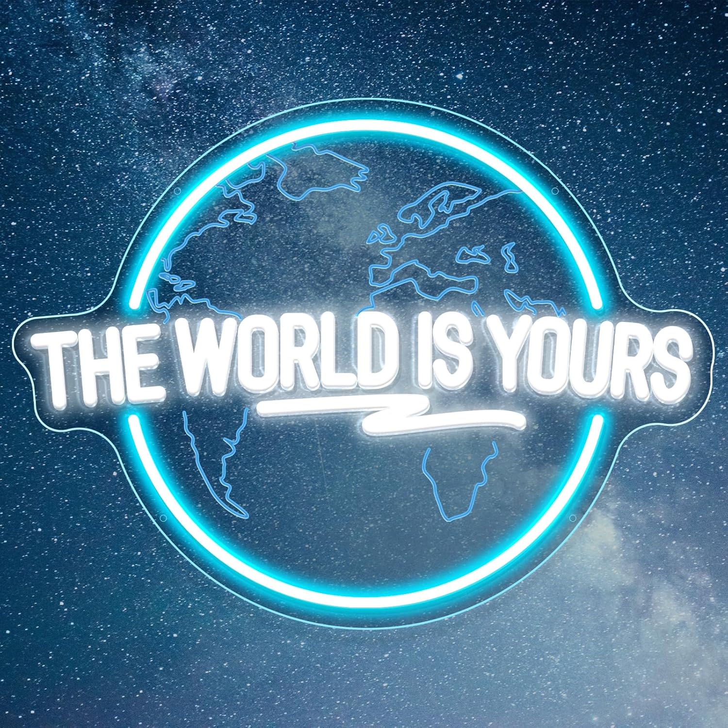 The World Is Yours Neon Sign C - Lighting World Decor 评论和价格