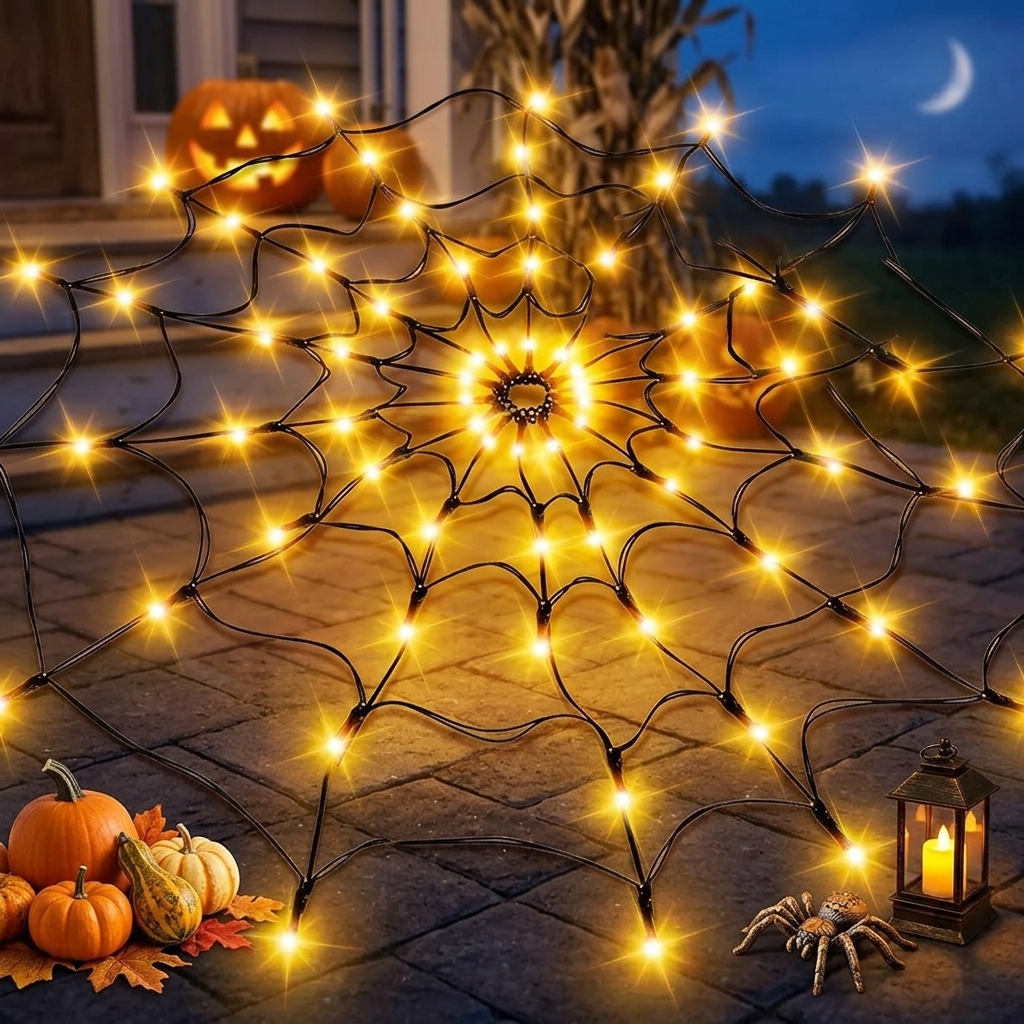Halloween LED String Light Spi - Lighting Decor For House 评论和价格