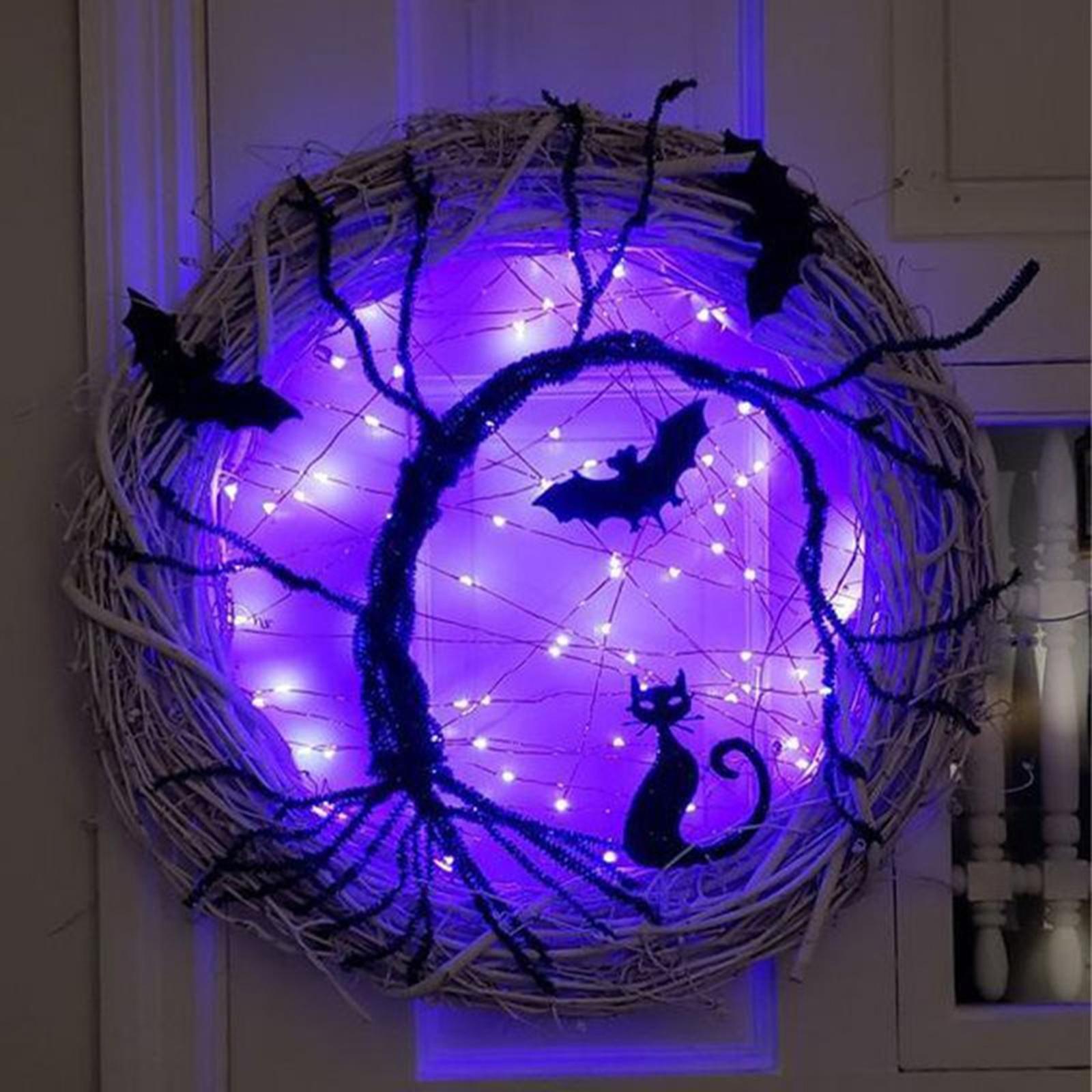 Halloween Wreath Lighted Wreat - Lighting Decor Photos 评论和价格
