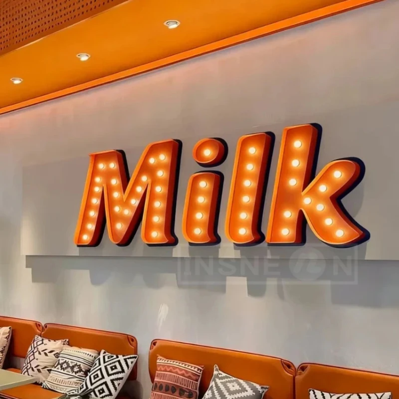 Custom Bulb Letters Metal Ligh - Lighting Metal Wall Decor 评论和价格