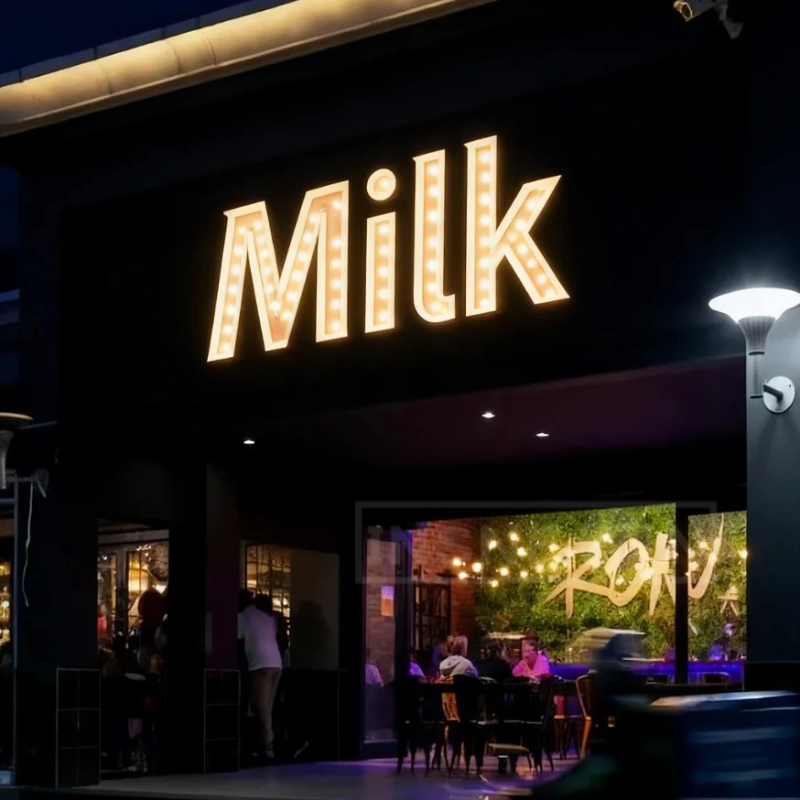 Custom Bulb Letters Metal Ligh - Lighting Metal Wall Decor 评论和价格