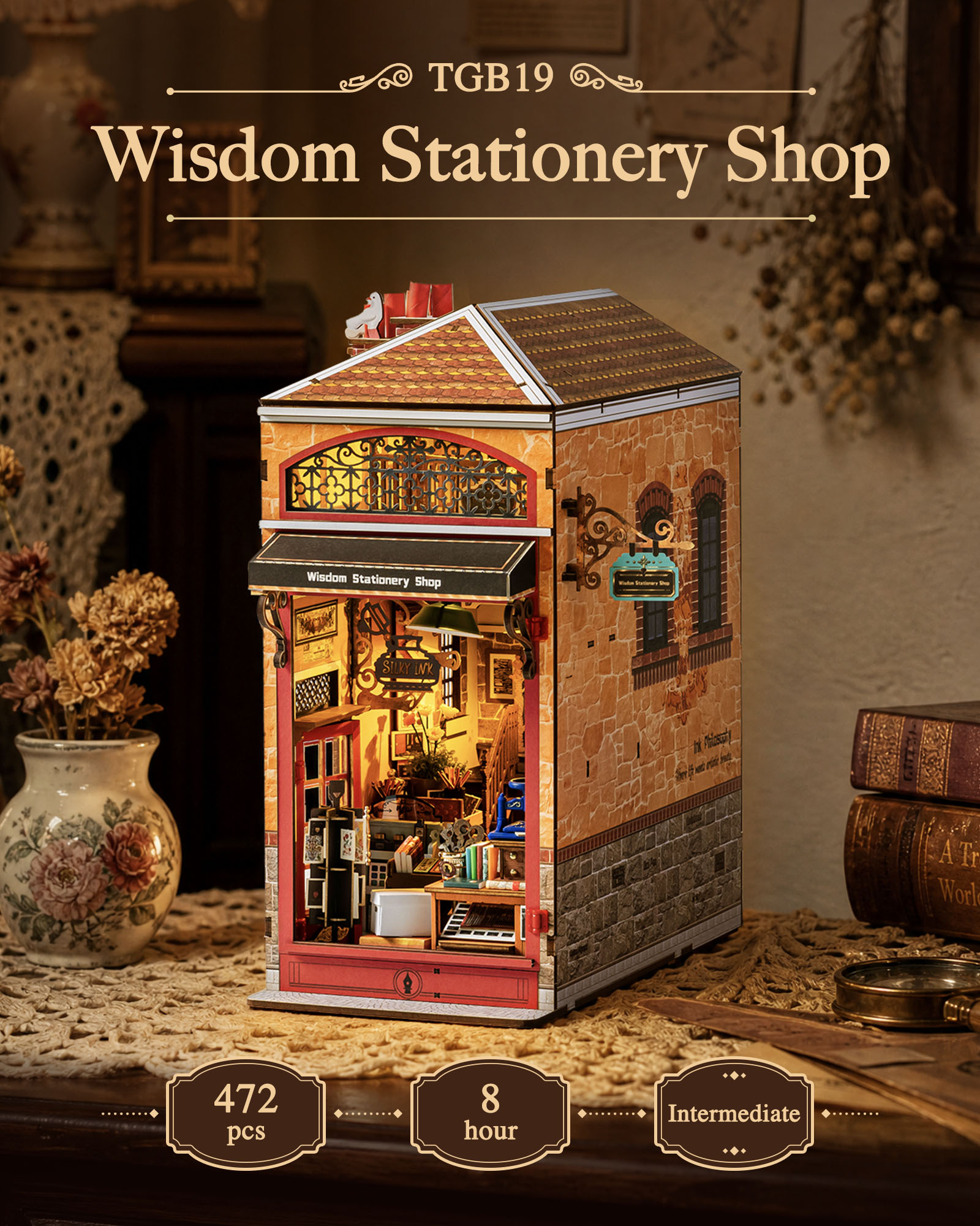 Rolife Wisdom Stationery Shop  - Lighting Decor For House 评论和价格