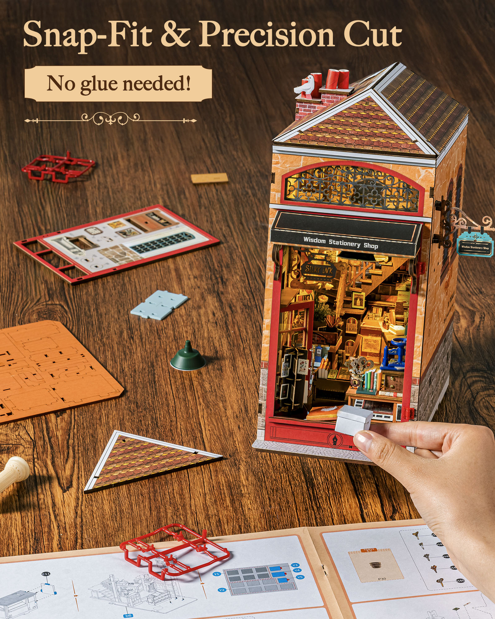 Rolife Wisdom Stationery Shop  - Lighting Decor For House 评论和价格