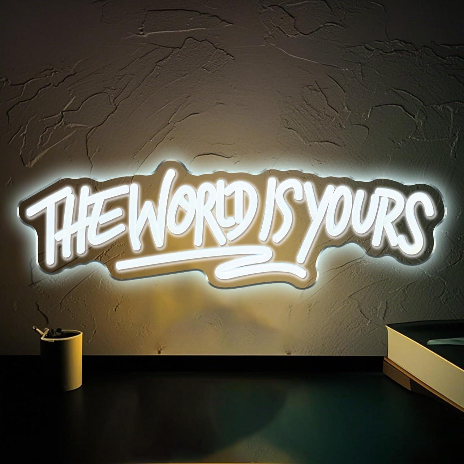 The World is Yours Neon Sign U - Lighting Decoration Wedding 评论和价格