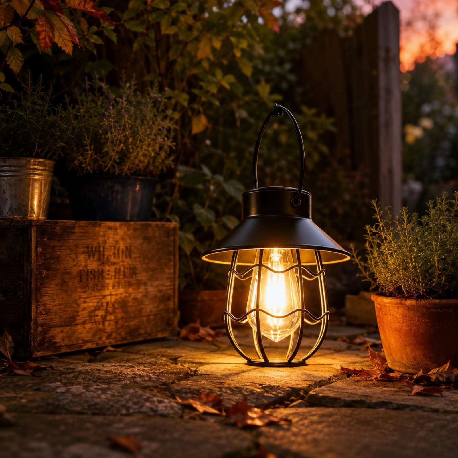 Wavy Frame Lantern Energy Savi - Lighting Design Decor 评论和价格