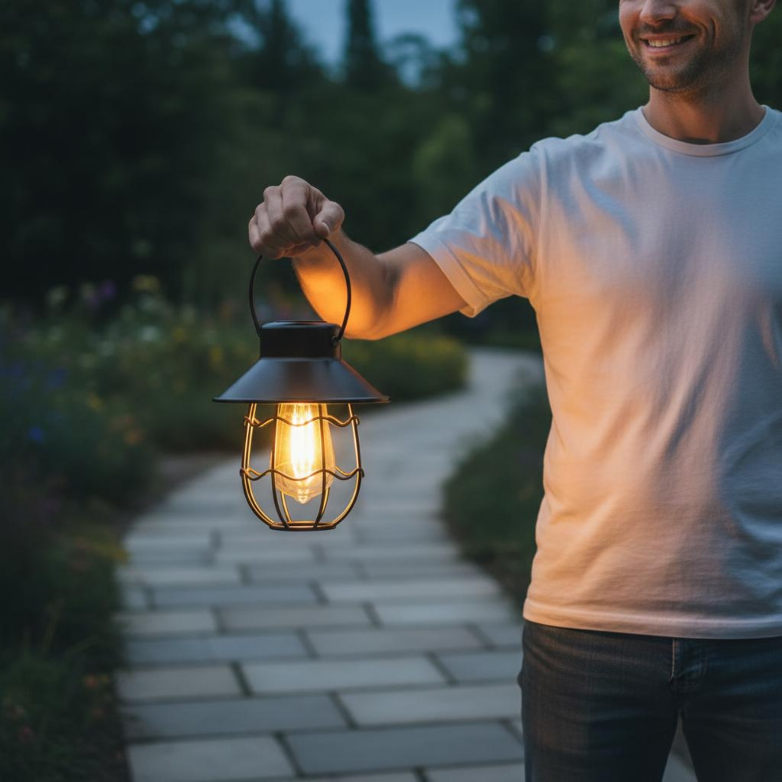 Wavy Frame Lantern Energy Savi - Lighting Design Decor 评论和价格