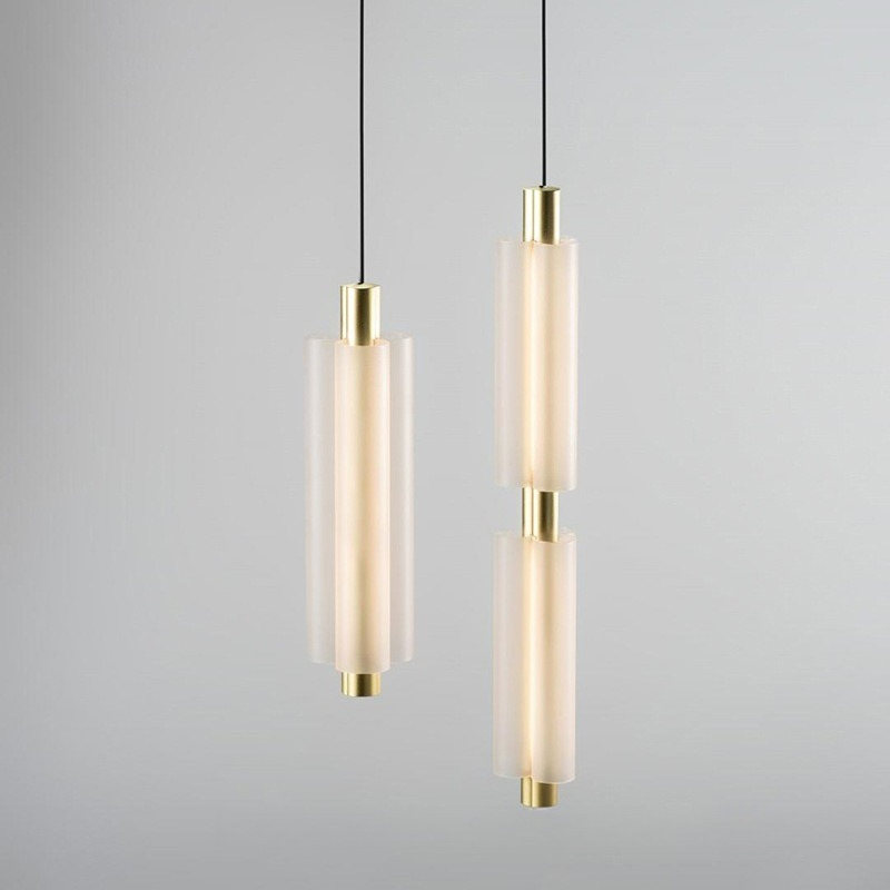 Modern Long Acrylic Pendant Li - Lighting Metal Wall Decor 评论和价格