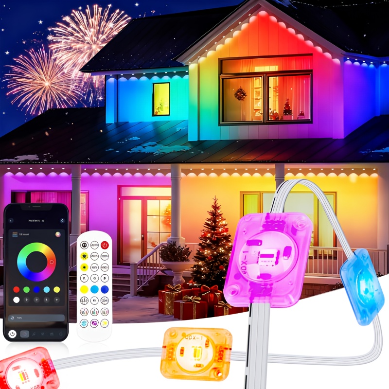 RGB+IC Smart Outdoor Eaves Lig - Lighting Decor For House 评论和价格