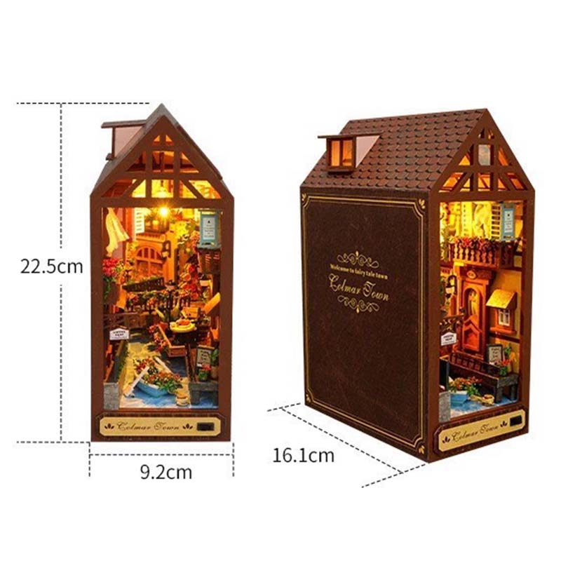 DIY Book Nook Kit Leisurely Ye - Lighting Decor For House 评论和价格
