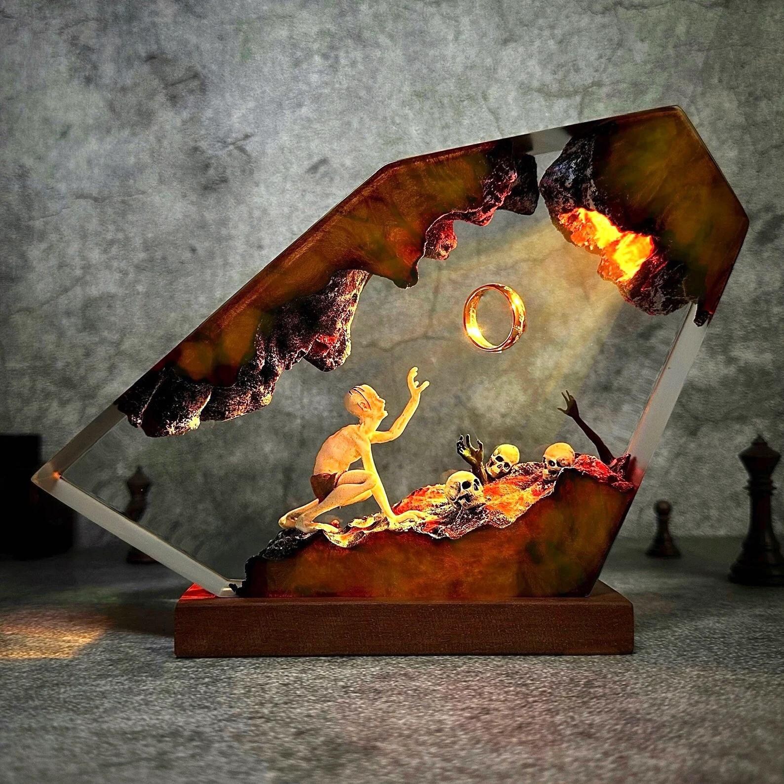 Gollum Power Ring Resin Light  - Lighting World Decor 评论和价格