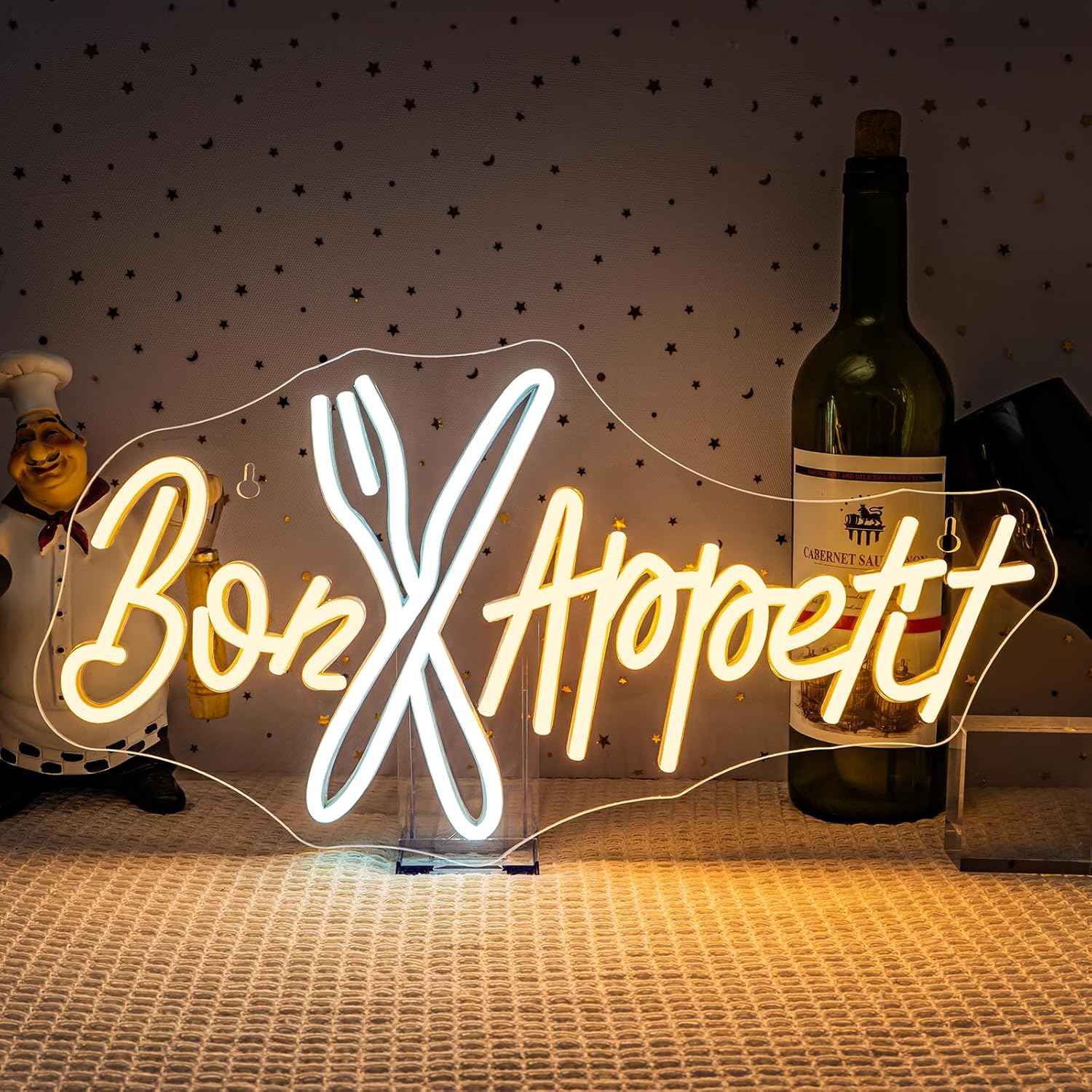 Bon Appétit Neon Sign Good App - Bedroom Lighting Decor Ideas 评论和价格