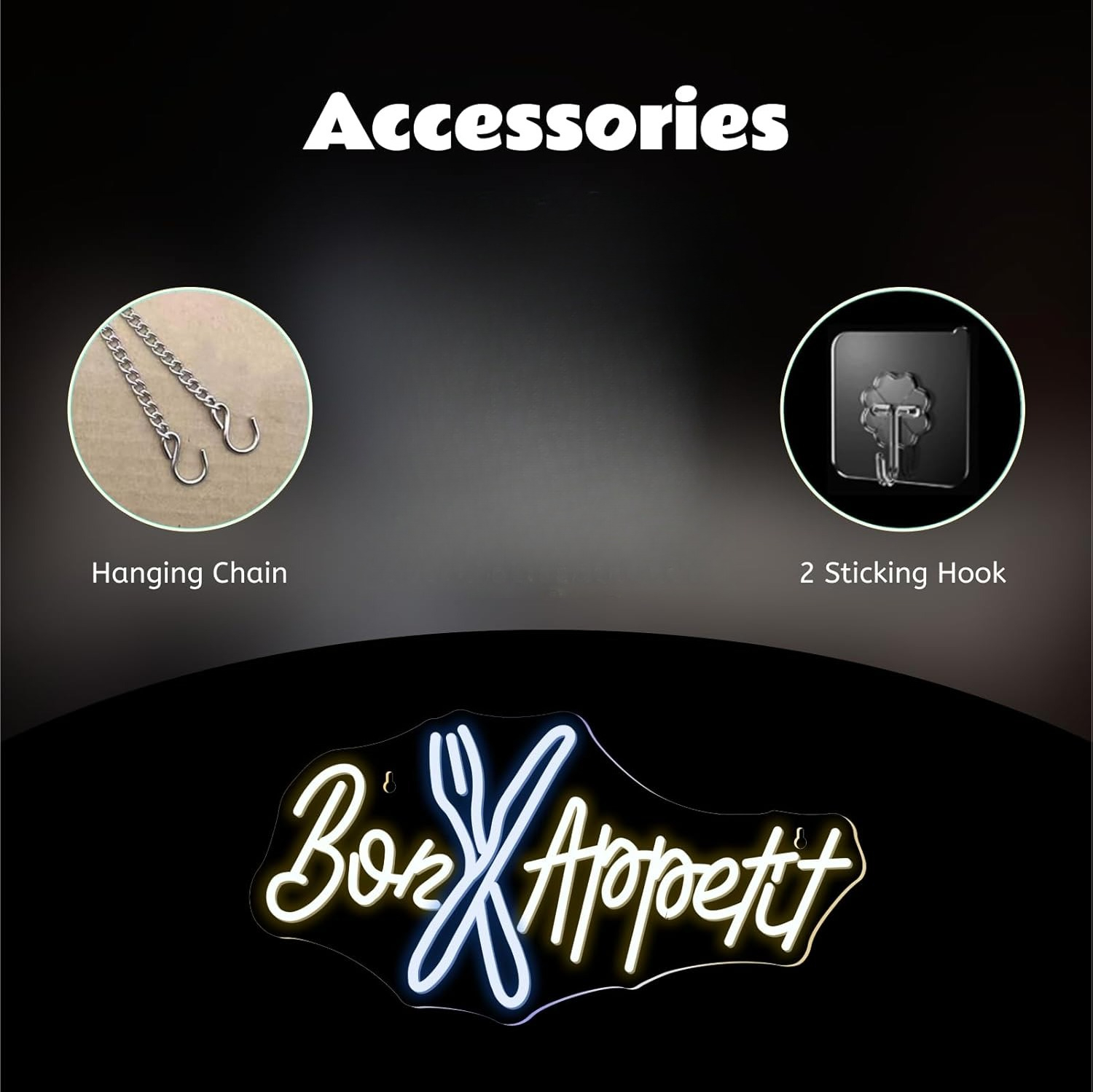 Bon Appétit Neon Sign Good App - Bedroom Lighting Decor Ideas 评论和价格