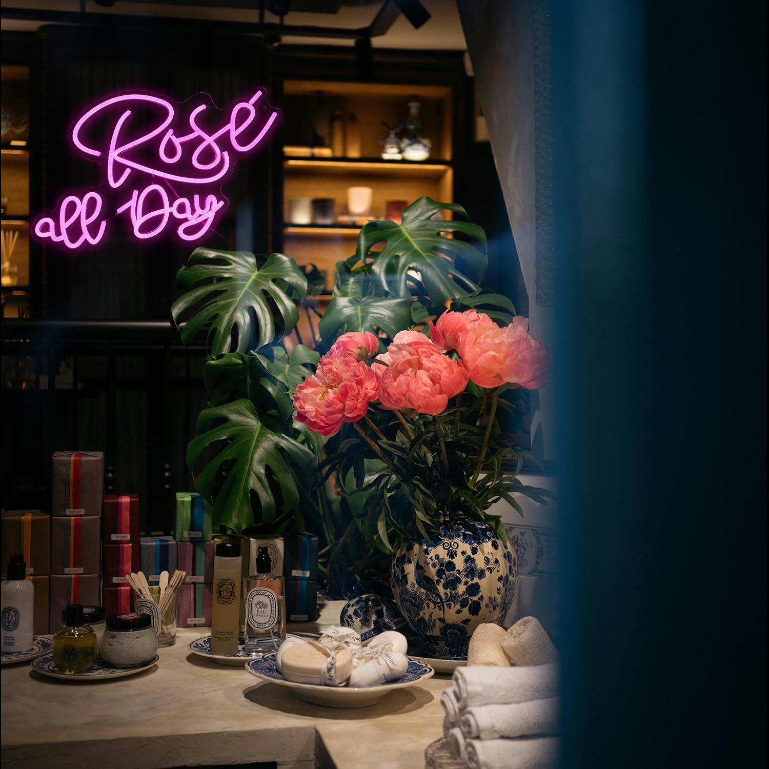 Rose All Day Neon Sign Dimmabl - Lighting Decoration Wedding 评论和价格