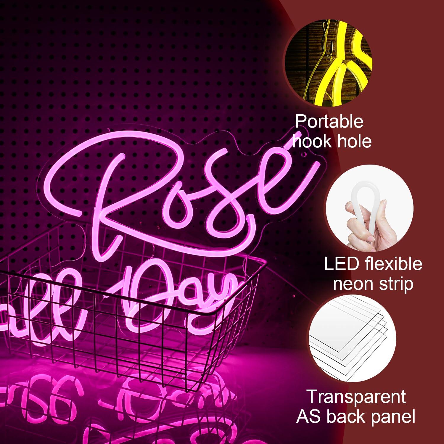 Rose All Day Neon Sign Dimmabl - Lighting Decoration Wedding 评论和价格