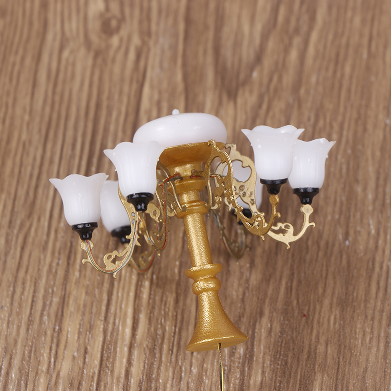 **1PC Mini Dollhouse Ceiling L - Lighting Metal Wall Decor 评论和价格