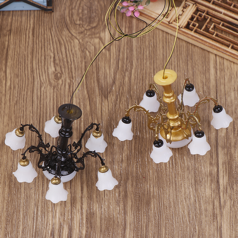 **1PC Mini Dollhouse Ceiling L - Lighting Metal Wall Decor 评论和价格