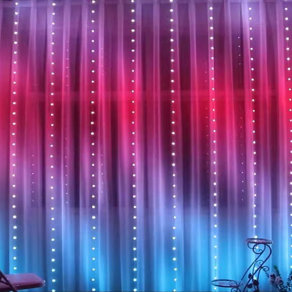 3M RGB Smart LED Curtain Light - Lighting Decoration Wedding 评论和价格