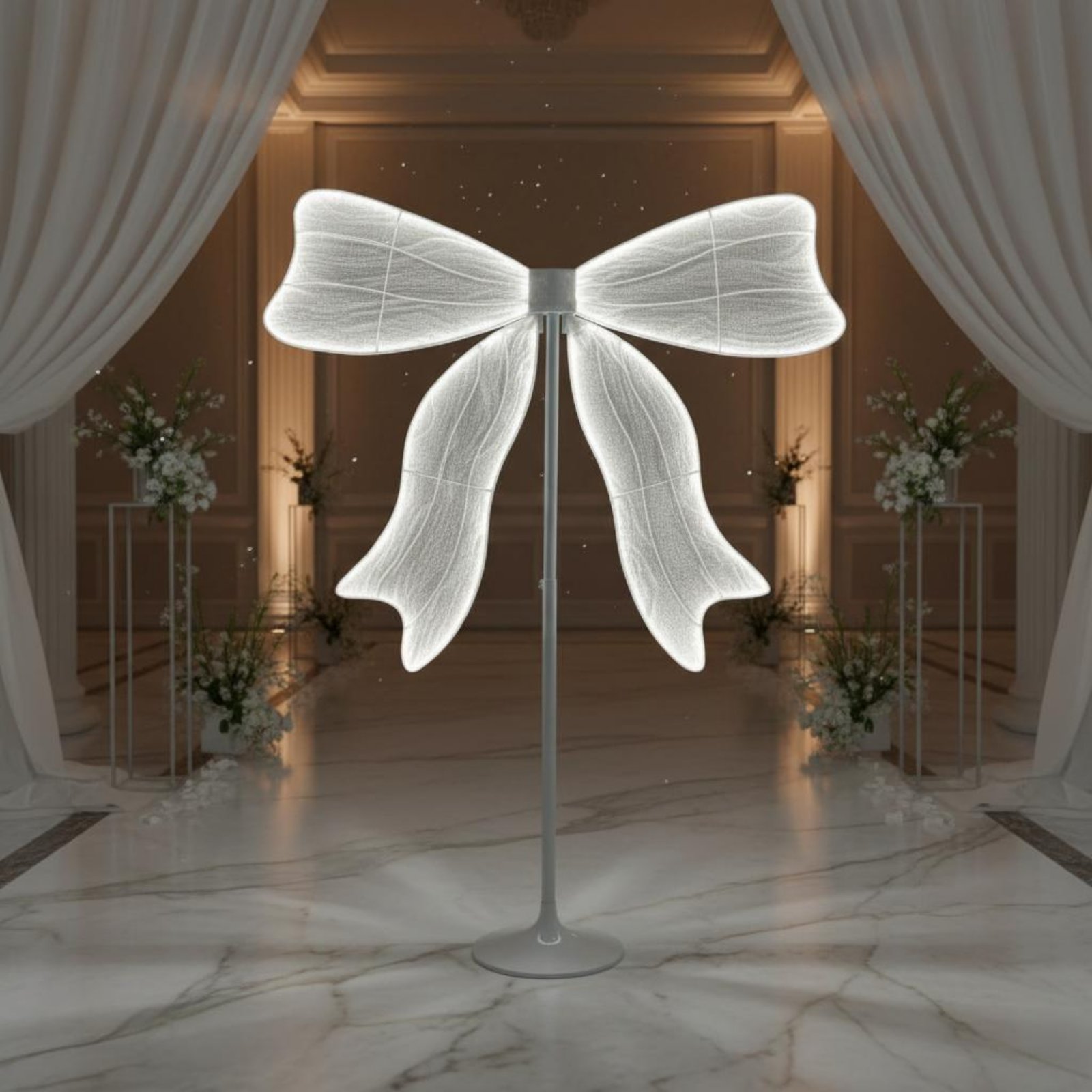 LED Bow Decor Photo Prop Illum - Lighting Decor Photos 评论和价格